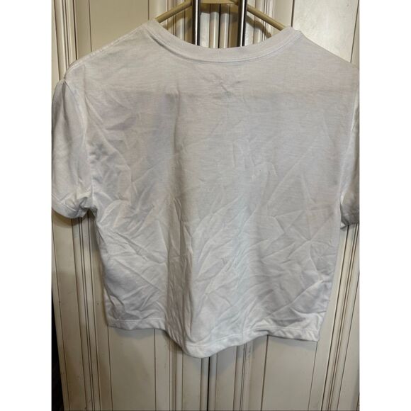 Air Jordan Girl's Crew Neck Logo Cropped T-shirt White Large (12-13Yrs) - Picture 4 of 5